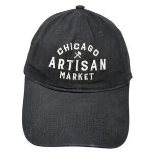Chicago Artisan Market Baseball Cap Black One Size Adjustable Queensboro
